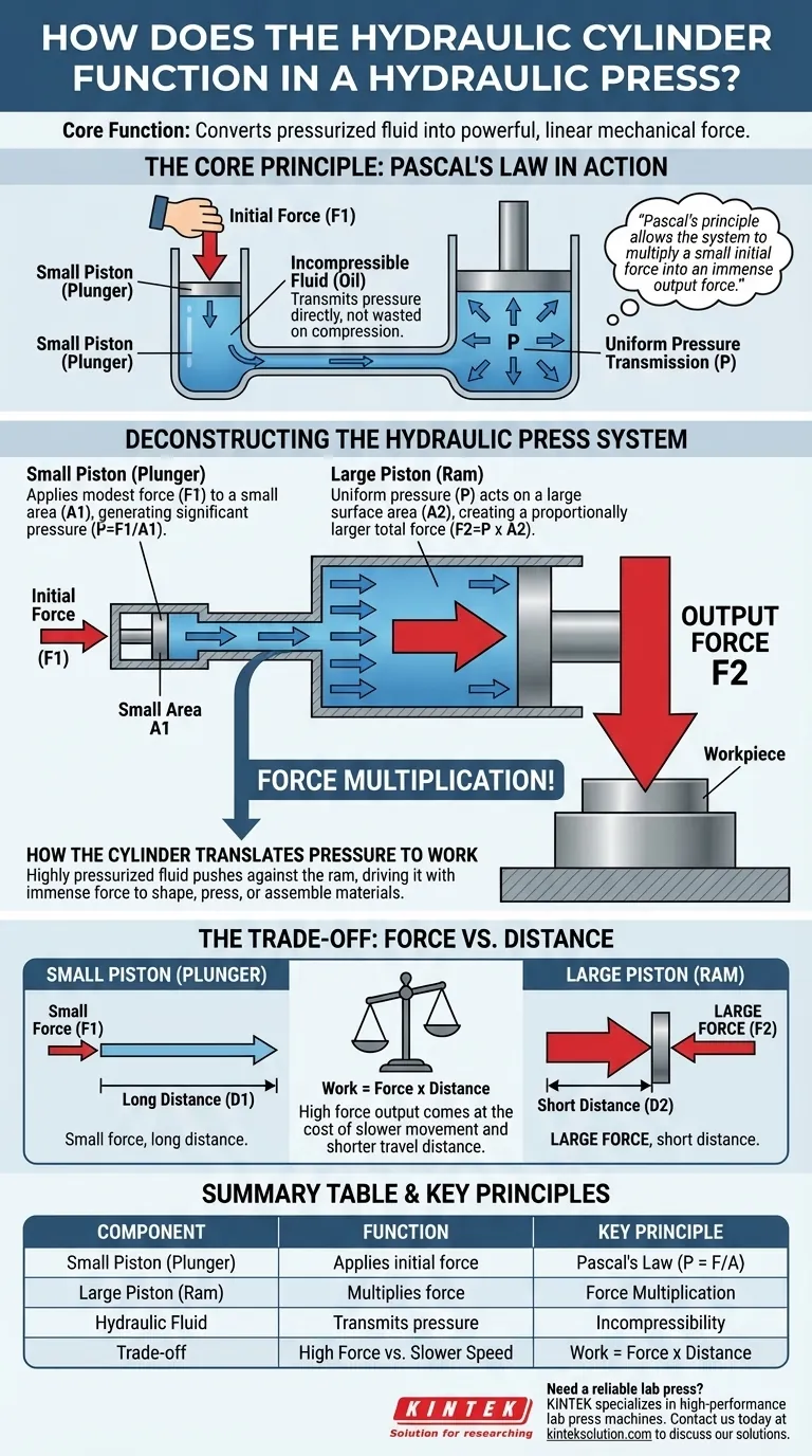 液压缸在液压机中是如何工作的？为材料成型释放强大力量 图解指南