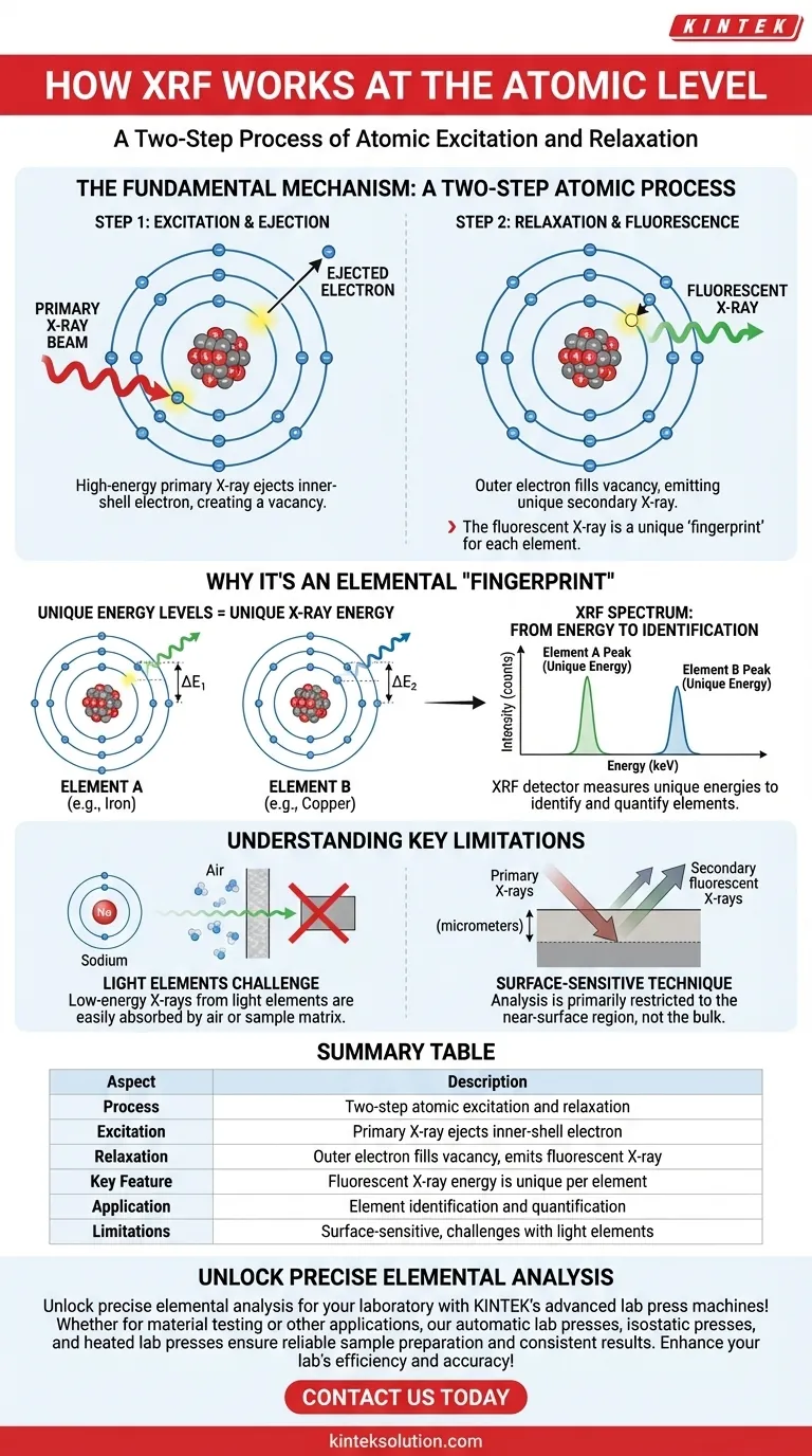 كيف تعمل تقنية الفلورة بالأشعة السينية (XRF) على المستوى الذري؟ اكتشف البصمات العنصرية بدقة دليل مرئي