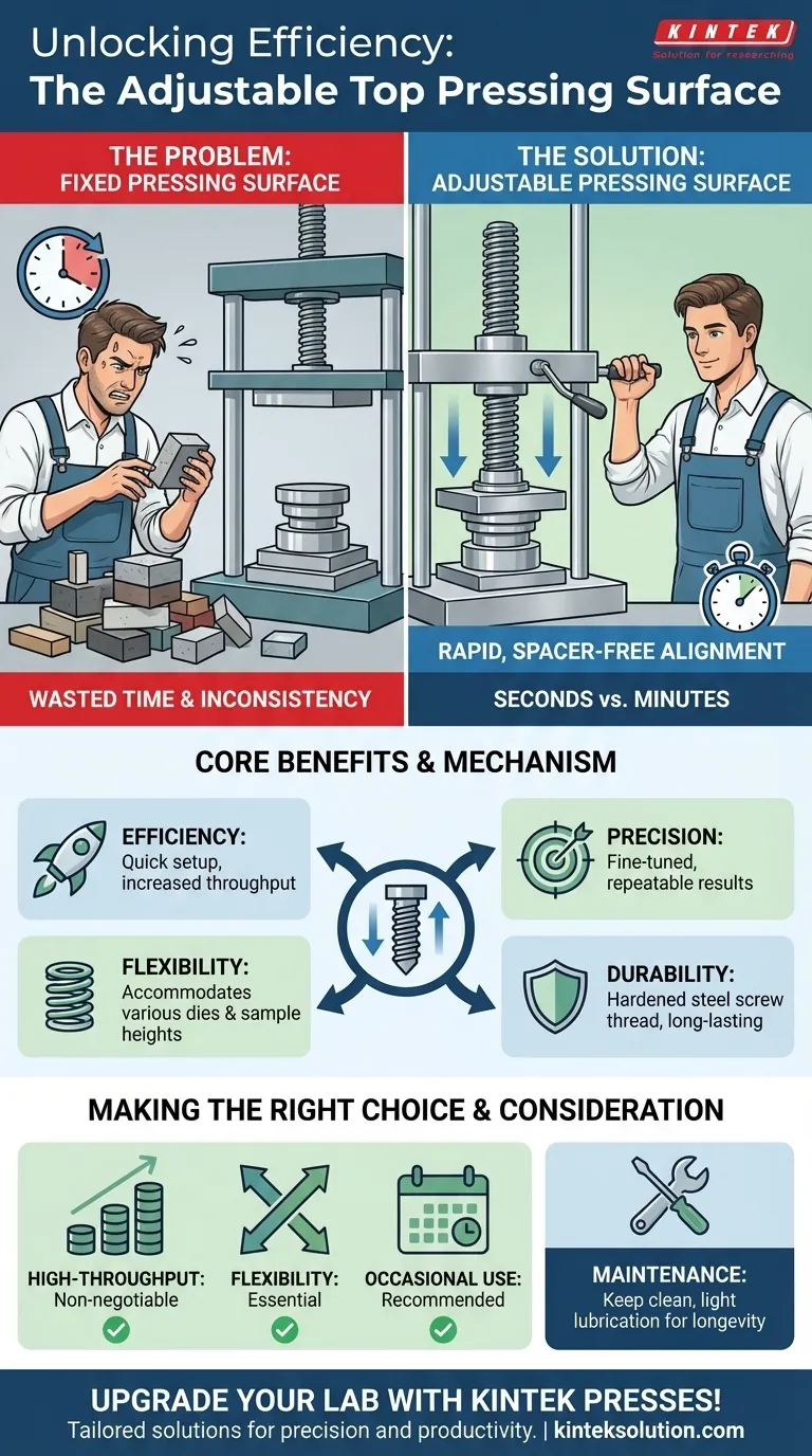 可调节的顶部压制表面如何使用户受益？提升实验室的效率和精度 图解指南