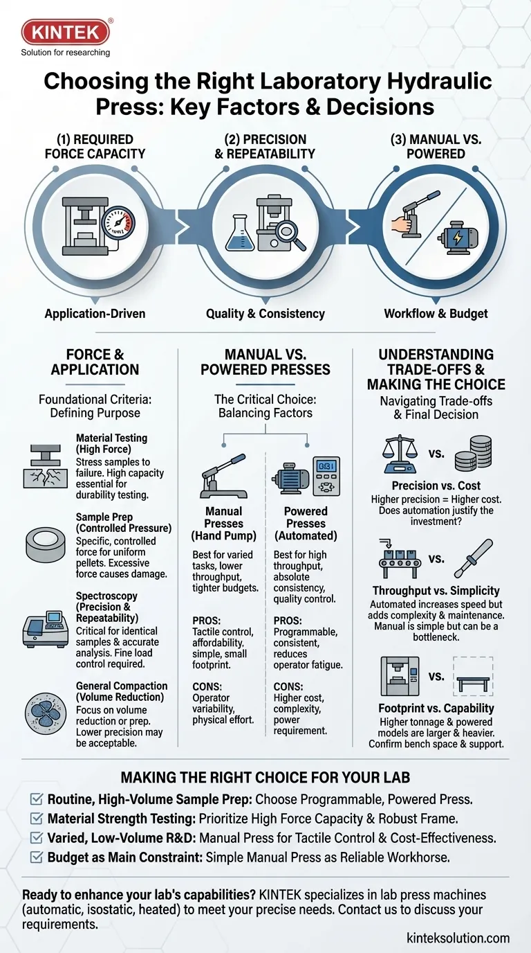 研究室で油圧プレスを選択する決定要因は？研究室の効率と精度を最適化する ビジュアルガイド