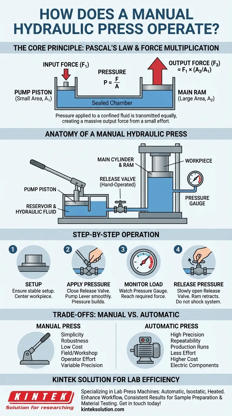手动液压机如何操作？掌握倍增力以获得强大效果 图解指南
