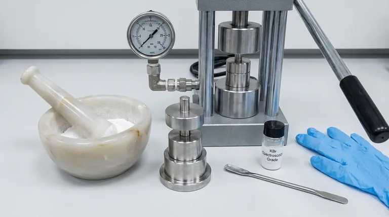 What equipment is needed to make KBr FTIR pellets? Essential Tools for Clear, Accurate IR Analysis