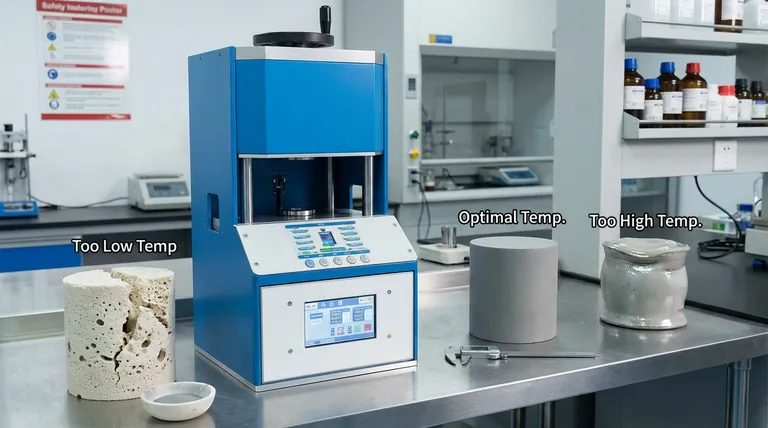 Quais são as consequências de operar uma Prensa Isostática a Quente (WIP) em temperaturas muito altas ou muito baixas? Evite Defeitos Caros no Seu Laboratório