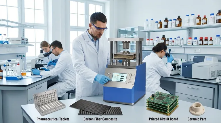 Que outras indústrias se beneficiam do uso de prensas de laboratório? Desbloqueie a Precisão para Aplicações Diversas