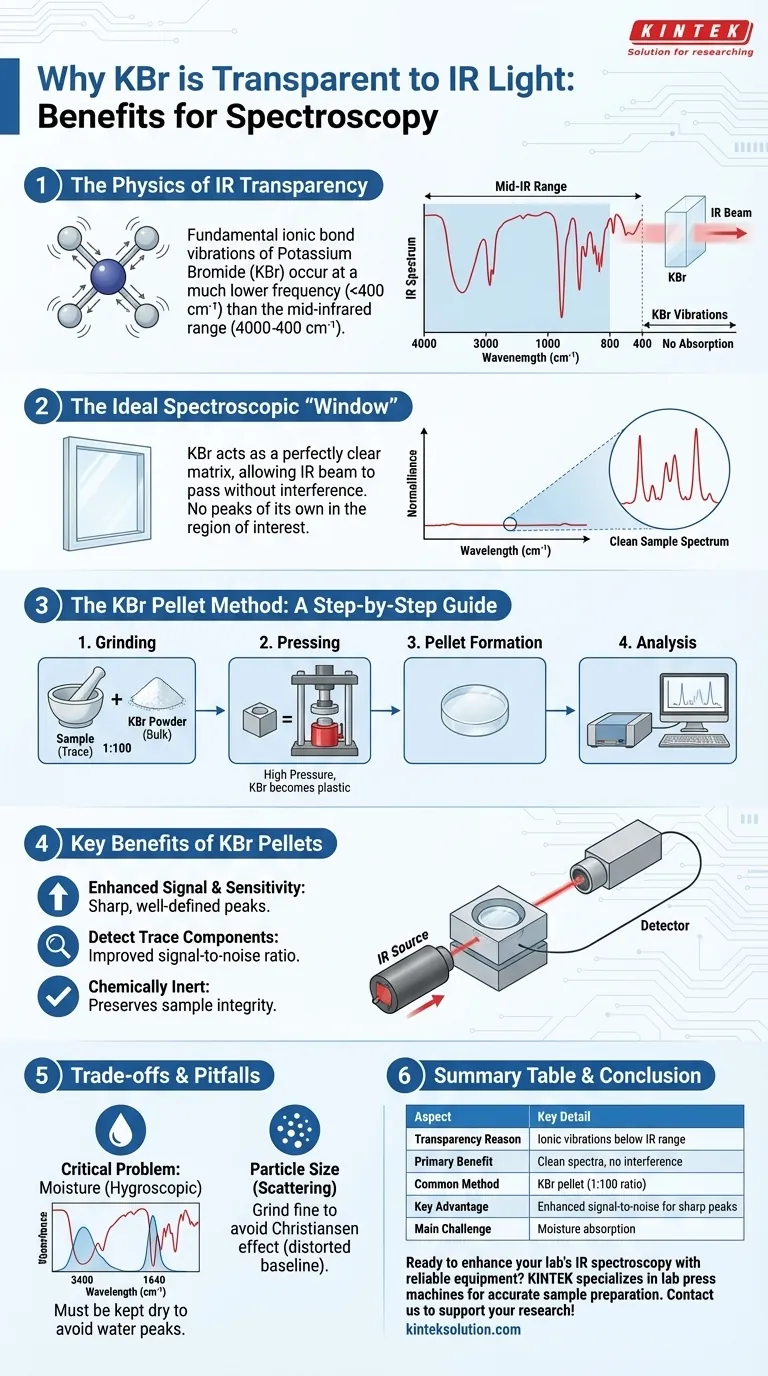 为什么溴化钾对红外光是透明的？解锁更清晰的光谱分析结果 图解指南