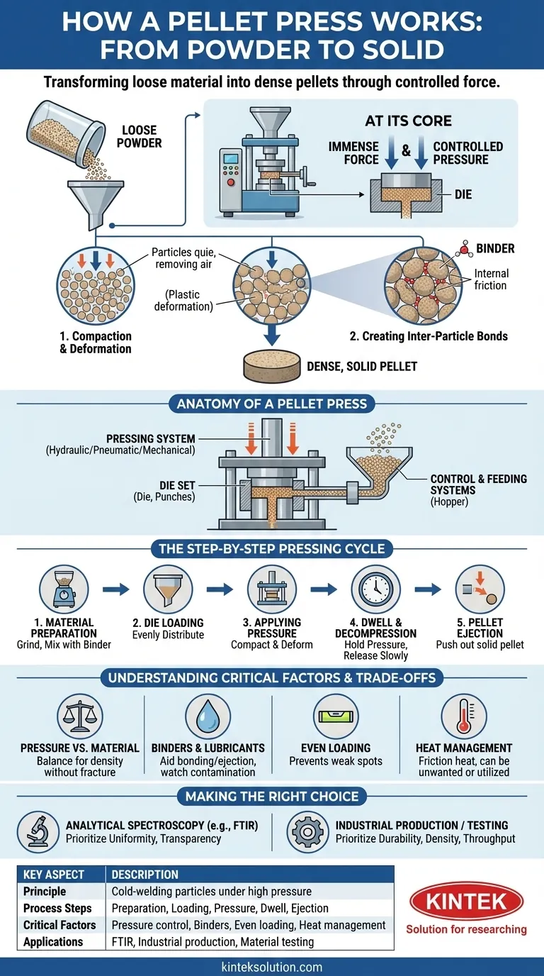 كيف تعمل مكبس الكريات؟ تحويل المسحوق إلى كريات كثيفة بدقة دليل مرئي
