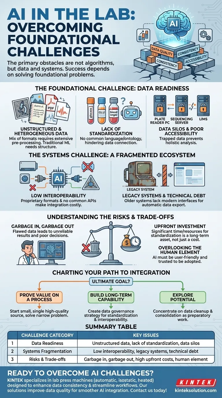 С какими проблемами сопряжена интеграция ИИ в лабораторные рабочие процессы? Преодоление препятствий, связанных с данными и системами Визуальное руководство