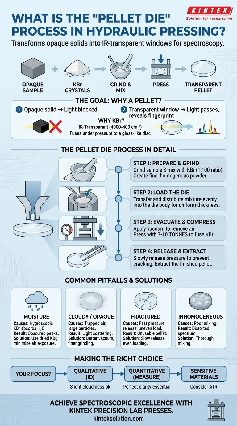 液压压片中的“压片模具”工艺是什么？掌握FTIR样品制备，实现清晰光谱 图解指南