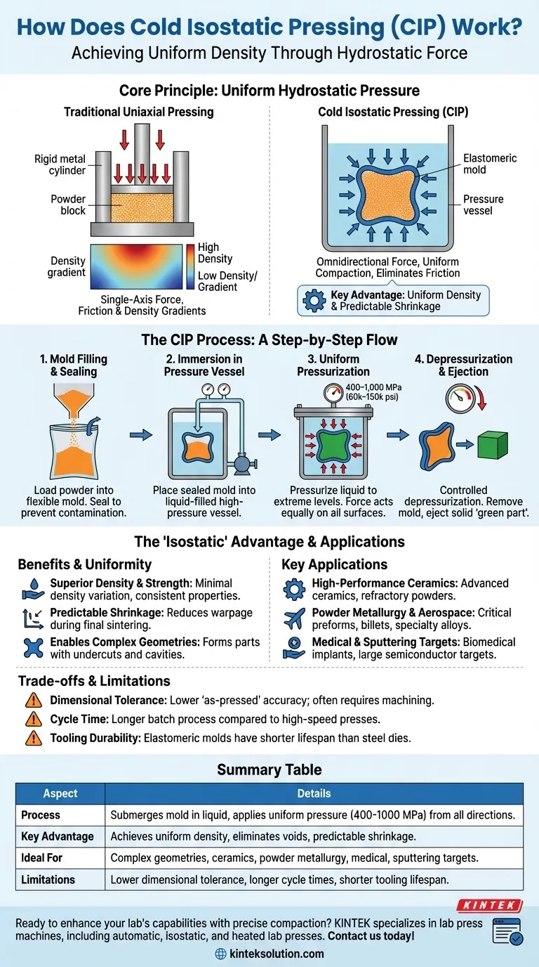 How does Cold Isostatic Pressing work? Achieve Uniform Density for Complex Parts Visual Guide
