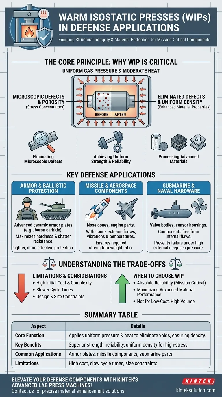 How are Warm Isostatic Presses used in defense applications? Enhance Component Reliability for Critical Missions Visual Guide
