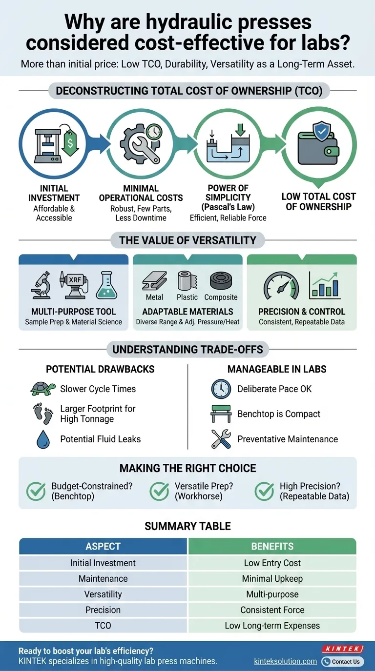 なぜ油圧プレスは研究室にとって費用対効果が高いと考えられるのでしょうか？長期的な節約と多用途性を解き放つ ビジュアルガイド