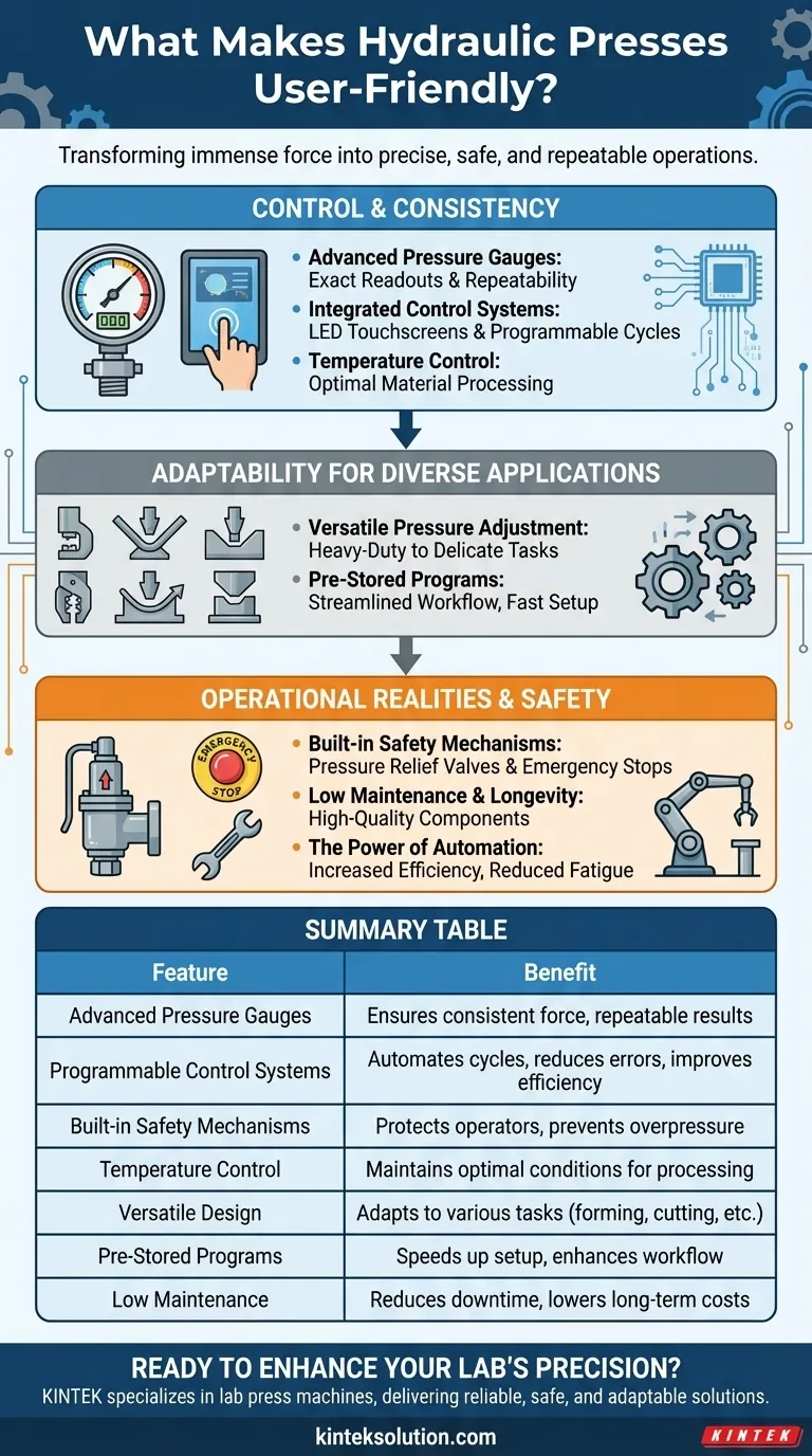 油圧プレスの使いやすさを高める機能とは？作業における精度と安全性を実現する ビジュアルガイド