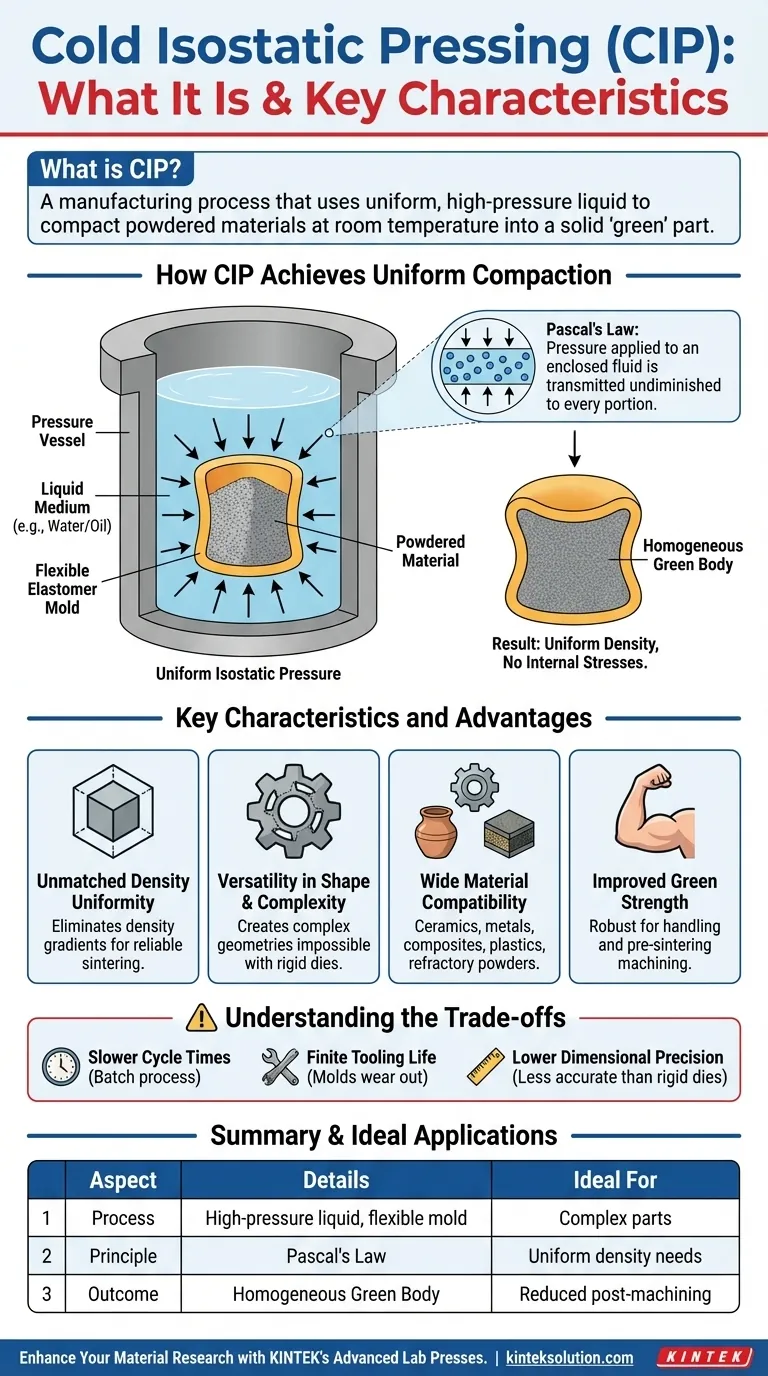 What is Cold Isostatic Pressing (CIP) and what are its characteristics? Unlock Uniform Density for Complex Parts Visual Guide