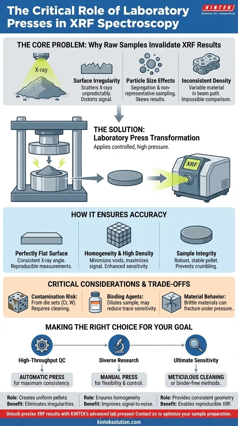 实验室压片机在X射线荧光光谱学中扮演什么角色？通过适当的样品制备确保元素分析的准确性 图解指南