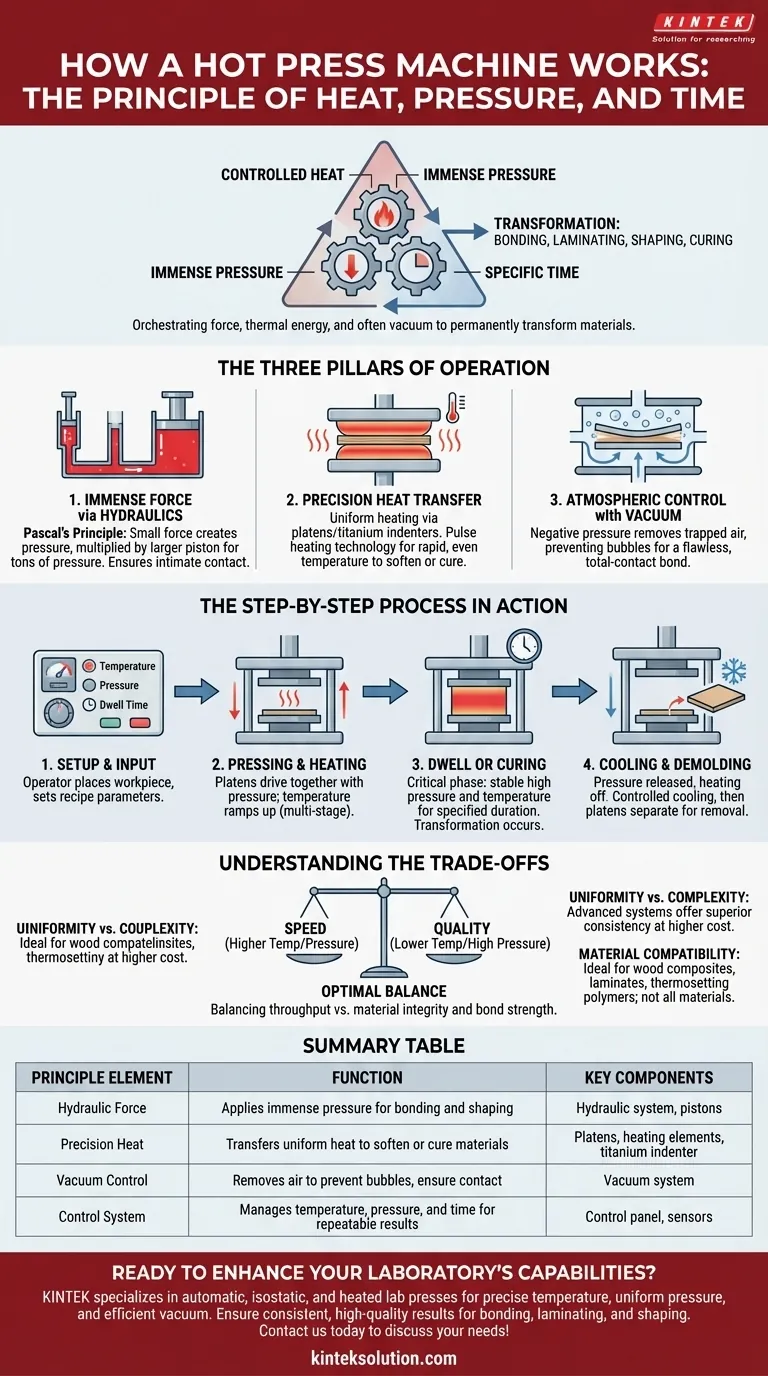Quel est le principe de fonctionnement d'une presse à chaud ? Maîtriser la chaleur, la pression et le temps pour des résultats parfaits Guide Visuel