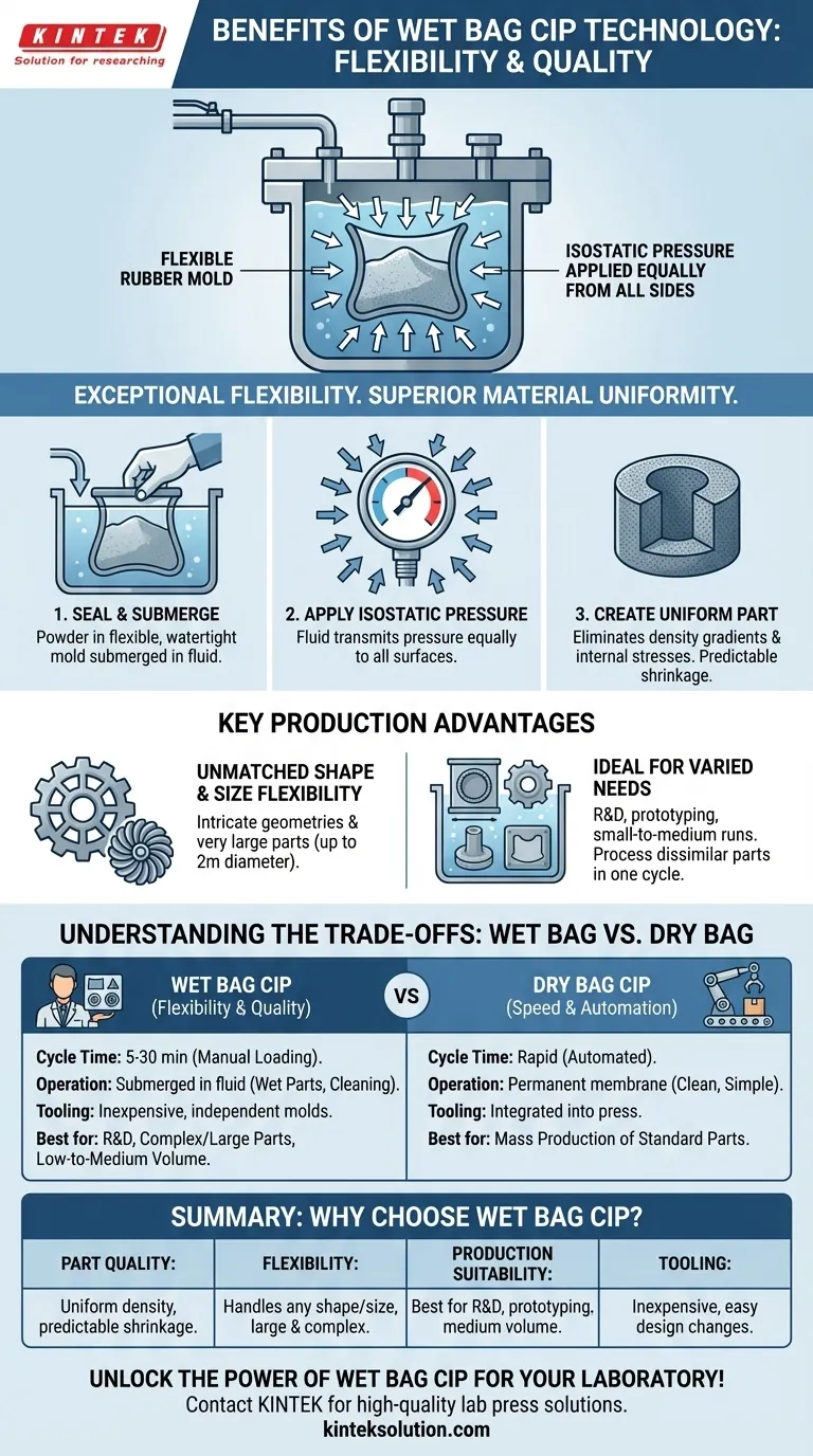 ما هي فوائد تقنية CIP للحقيبة الرطبة؟ تحقيق جودة فائقة للأجزاء ومرونة دليل مرئي