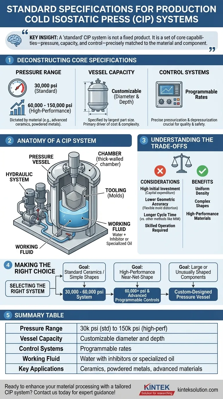생산용 냉간 등방압 성형 시스템의 표준 사양은 무엇입니까? 재료 압축 공정을 최적화하세요 시각적 가이드