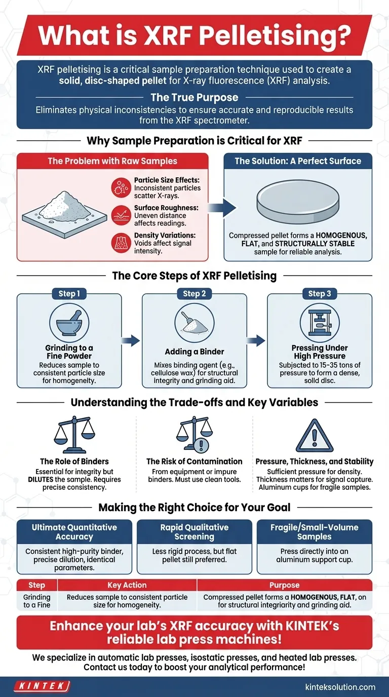 ¿Qué es la peletización por FRX? Preparación de muestras maestra para un análisis FRX preciso Guía Visual