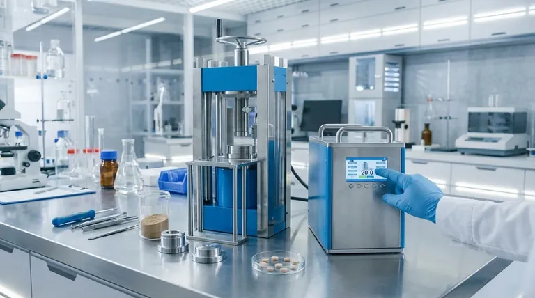 压片过程中通常施加多大压力？目标是获得坚固、密实的药片。