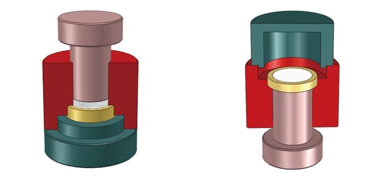 Illustration of sample preparation and demolding process