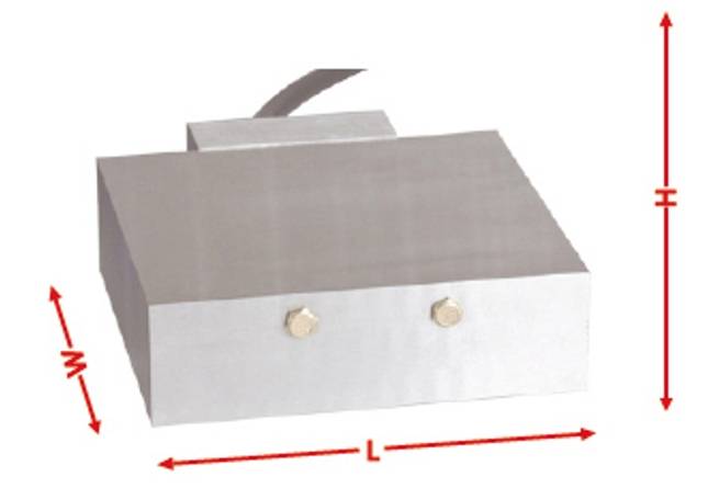 Dimensional diagram of the mold