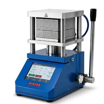 Prensa Térmica Manual de 15 Toneladas para Pesquisa em Baterias e Materiais Avançados