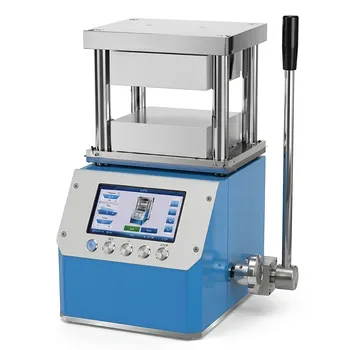 Presse à chaud manuelle 10T Plateforme de presse thermique micro 15T avec commande par écran tactile programmable