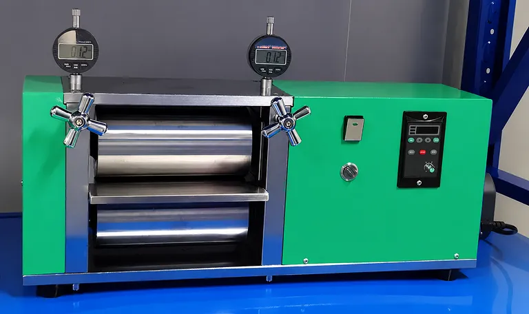 Laboratory Electric Vertical Two Roll Mill 100mm 200mm 300mm Width 1