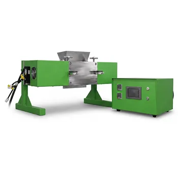Máquina de rodillos dobles horizontal calefactada de laboratorio con dos servomotores