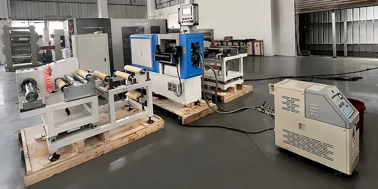 Calandra idraulica per elettrodi di batterie 210 330mm con rulli riscaldati 3