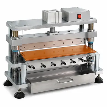 Máquina neumática de corte de bordes para láminas de electrodos de batería