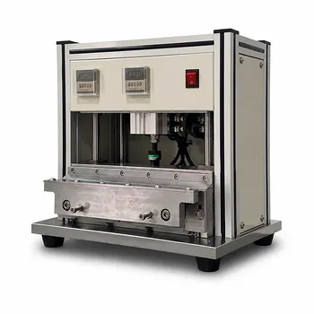 Máquina manual de plegado de bordes para baterías de bolsa de polímero de 300 mm de ancho