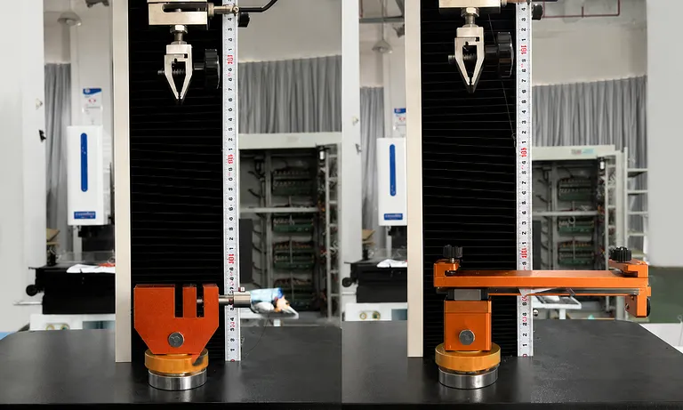 Macchina per prove di trazione e perforazione di separatori per batterie 1