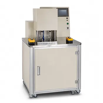Zwei-Stationen-Batteriekappen-Druckprüfmaschine für Sicherheitsventil- und Trenndruckinspektion von Rundzellen