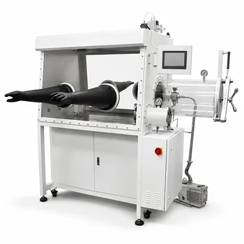 Sistema di purificazione del gas inerte per glove box a doppia postazione con operatività fronte-fronte