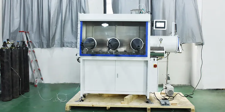 Glovebox a tre porte per operatore singolo per la ricerca in atmosfera di gas inerte 1