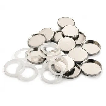 علب خلايا العملة CR1820 من الفولاذ المقاوم للصدأ مع حشيات دائرية (O-Ring) منفصلة