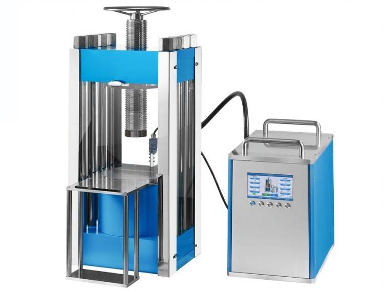 Split electric laboratory press 65T
