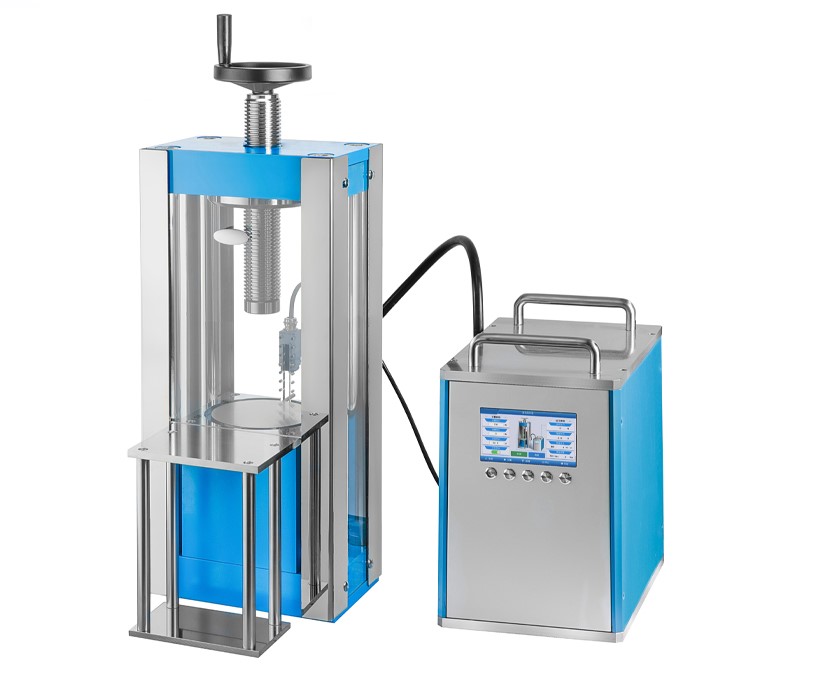 Split electric laboratory press 40T