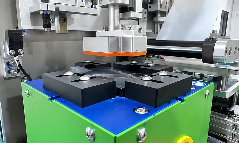 Macchina impilatrice semiautomatica da laboratorio per l'assemblaggio di celle di batterie al litio 2