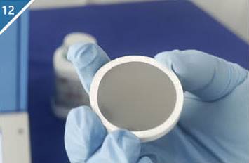 Step 12. Take out the pressed sample.