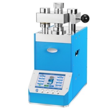 Prensa hidráulica automática de laboratório para prensagem de pellets XRF e KBR