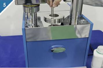 Step 5. Use a tool to spread the sample evenly.