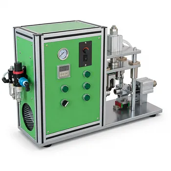 Máquina de Ranhura para Baterias Cilíndricas - Groover de Bancada Automático e Manual para Células Cilíndricas