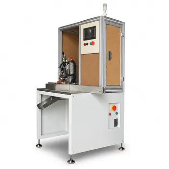 Halbautomatische Batterie-Boden-Schweiß- und Rillmaschine, 2-in-1 Zylinderzellen-Rill- und Punktschweißgerät