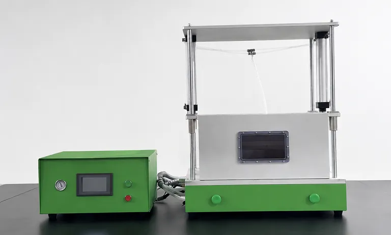 Macchina tre in uno per diffusione dell'elettrolita, pre-sigillatura e sigillatura secondaria di batterie 1