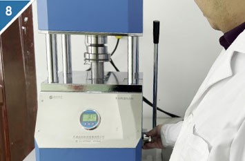 Passo 8: Retirar a amostra processada
