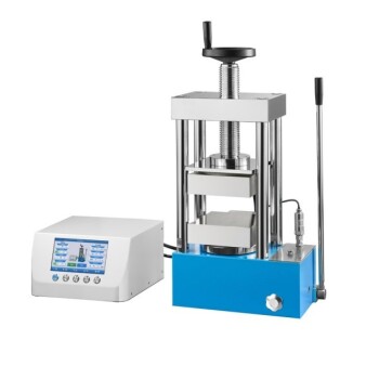 Máquina de prensa hidráulica para laboratório 24T 30T 60T aquecida com placas quentes para laboratório
