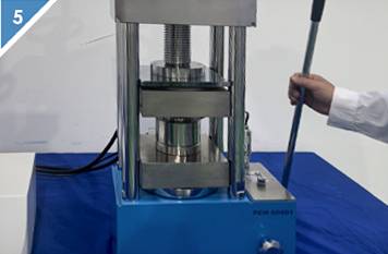 Step 5. Pressurize the sample.
