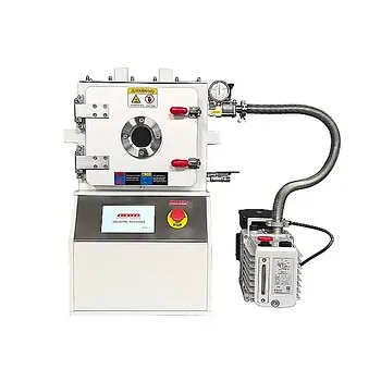 Pressa Idraulica Riscaldata con Piastre Riscaldanti per Camera a Vuoto da Laboratorio